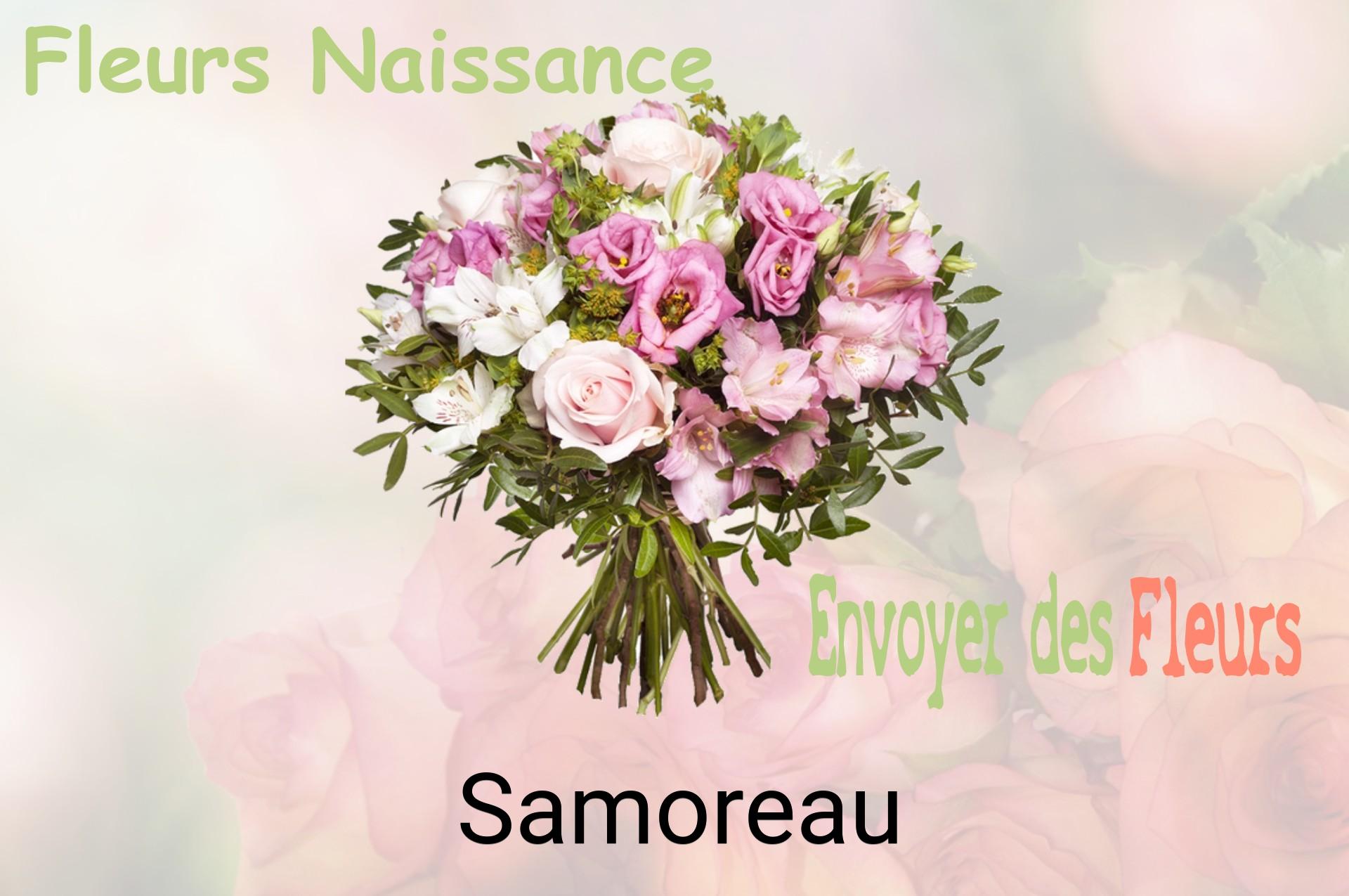 Bouquet de fleurs de naissance livré à Samoreau